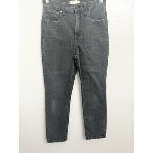 Madewell The Mid Rise Perfect Vintage Jean Womens 26 Dark Wash Denim Black